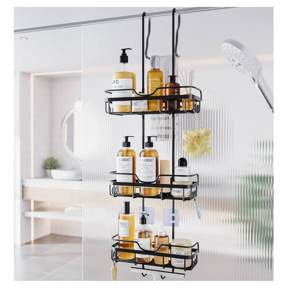 Black Shower Caddy Organizer